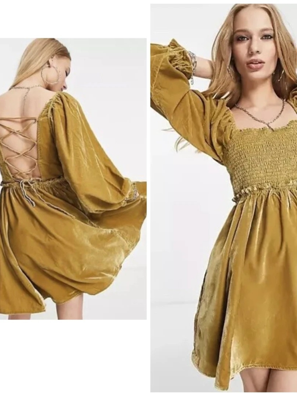 FREE PEOPLE DAPHANE VELVET DRESS NEW WITH TAGS